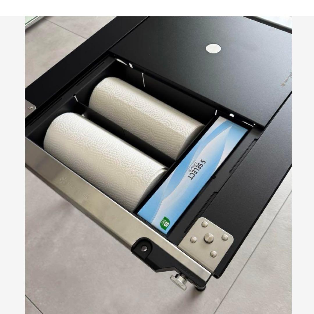 peakステンボックスハーフユニットハンガートレーブラックペーパーBOX