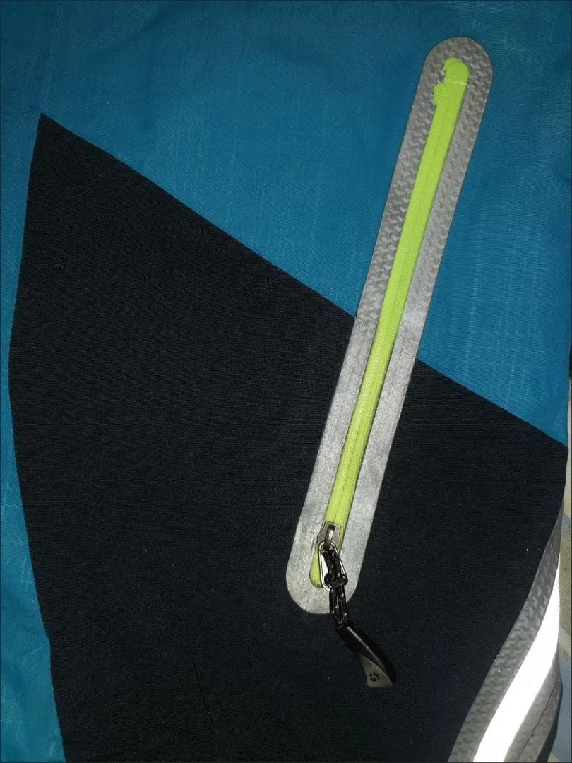 スキー用ジャケット 青/黒 フード付き