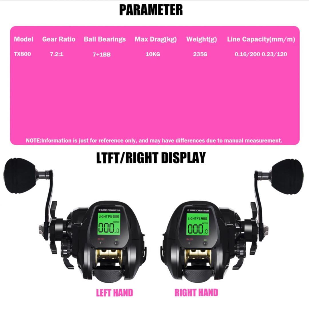 タコ　大物1.75m MAX300g2ピースロッド&カウンター付ベイトリール