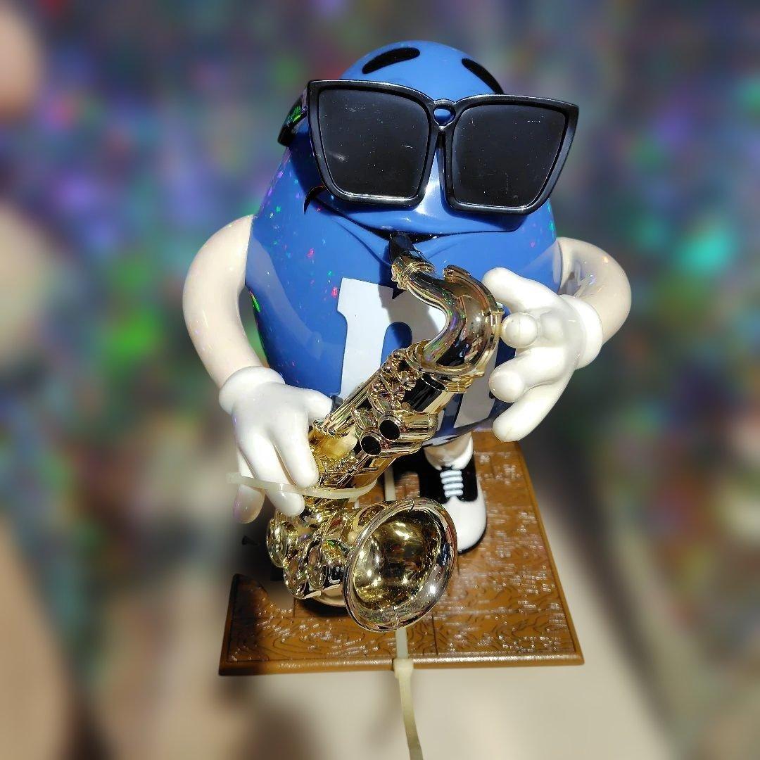 m&m's チョコディスペンサー / ピーナッツブルースカフェ　エムアンドエム