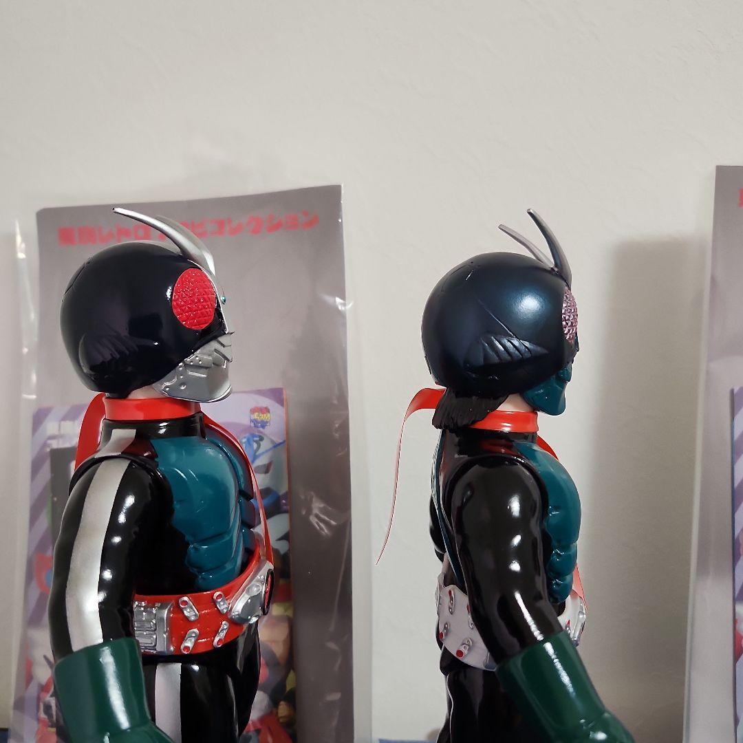 東映レトロソフビコレクション　シン·仮面ライダー　シン·仮面ライダー第２号　2体