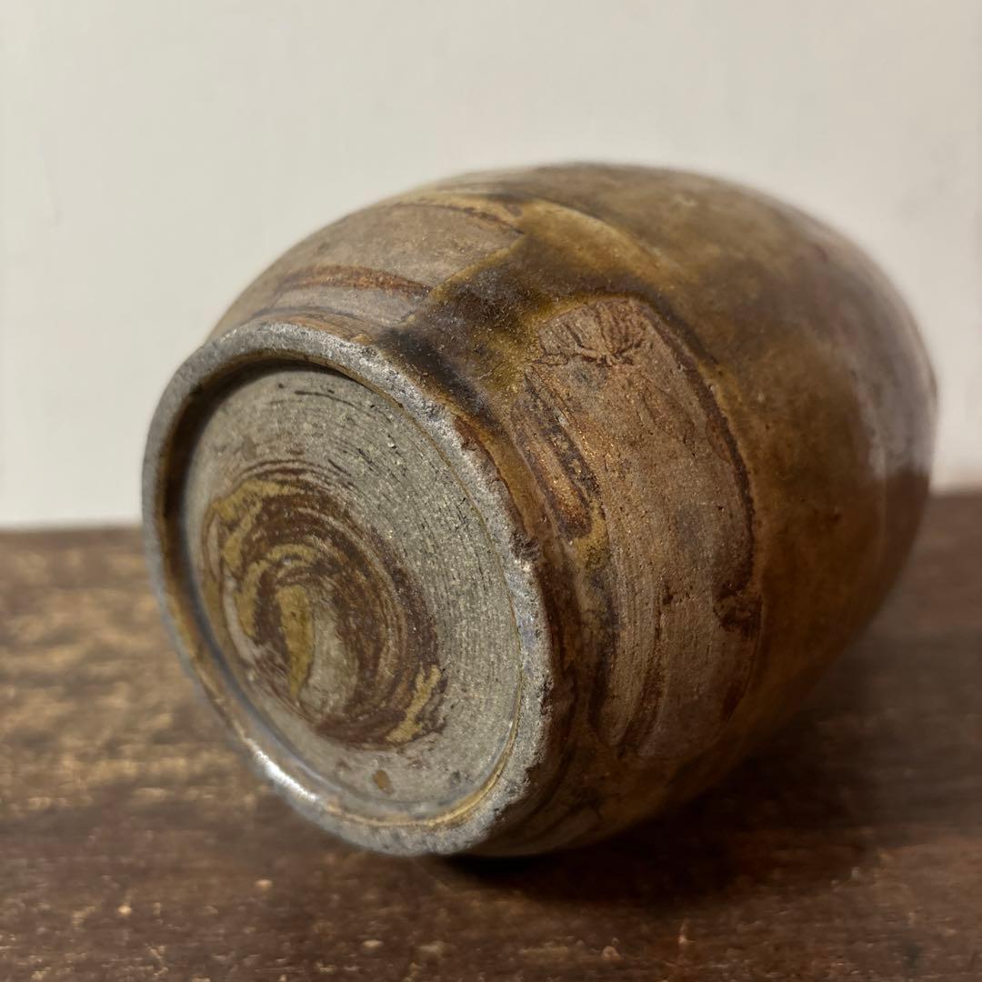 古い美濃　瀬戸徳利　江戸　明治　花入　酒器　アンティーク　古道具　花器　李朝