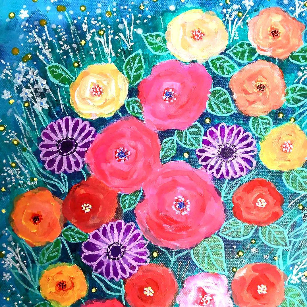 ☆抽象画、現代絵画、インテリア、モダン絵画、アクリル絵画