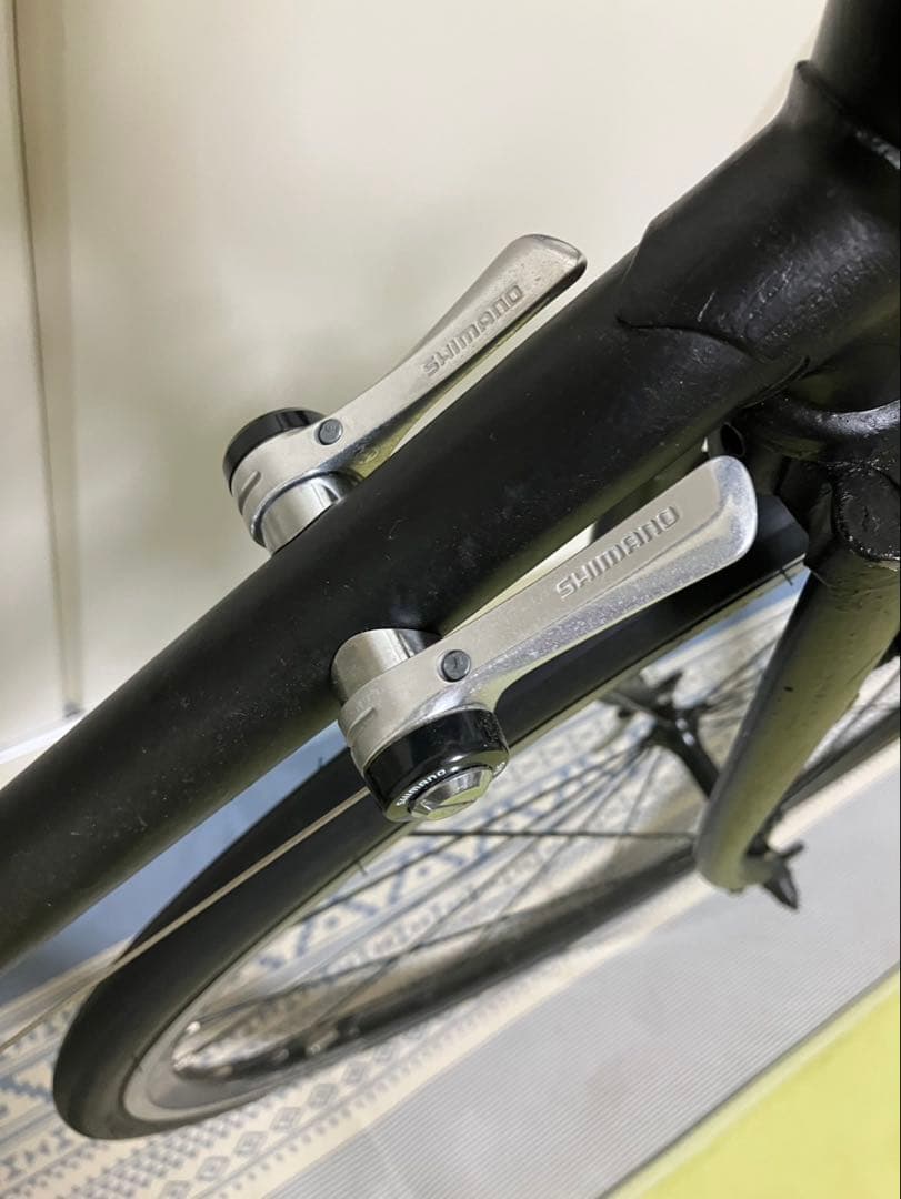 Panasonic 黒 クロモリ ロードバイク 700C