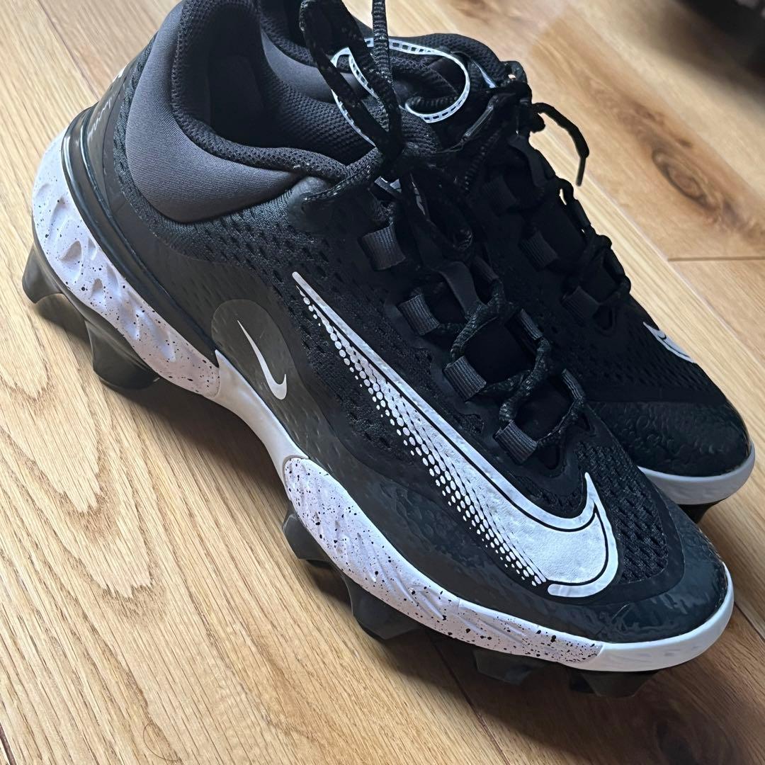 27cm　ナイキ　野球　ポイント　スパイク　黒　Alpha Huarache