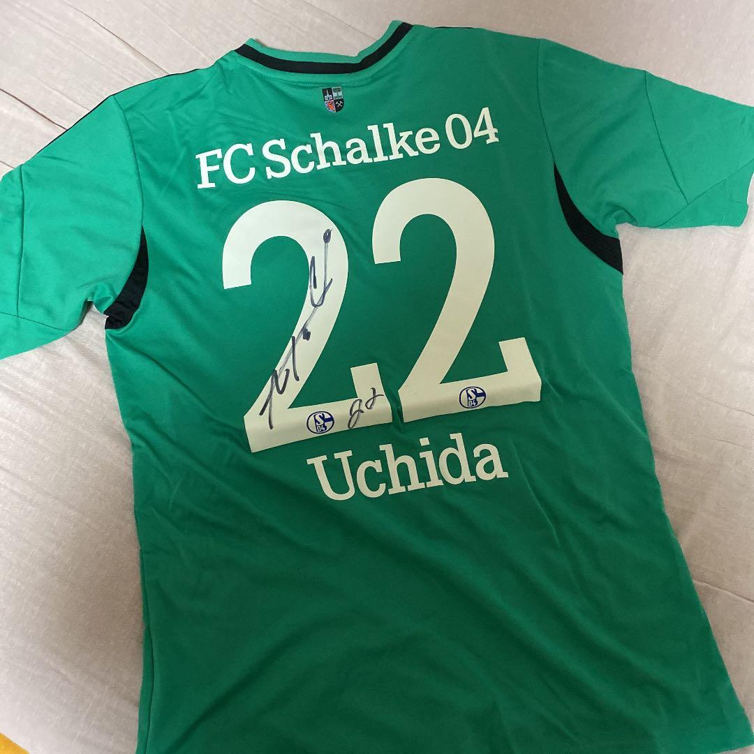 内田篤人　ウッチー　直筆サイン入りユニフォーム　シャルケ