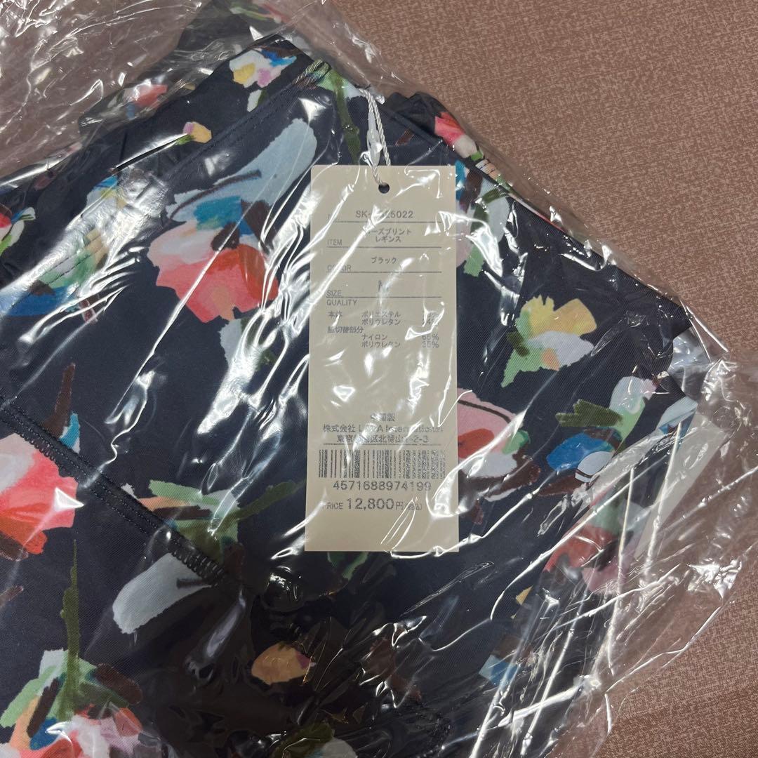 SUKALA ローズプリントレギンス　ブラック　Mサイズ