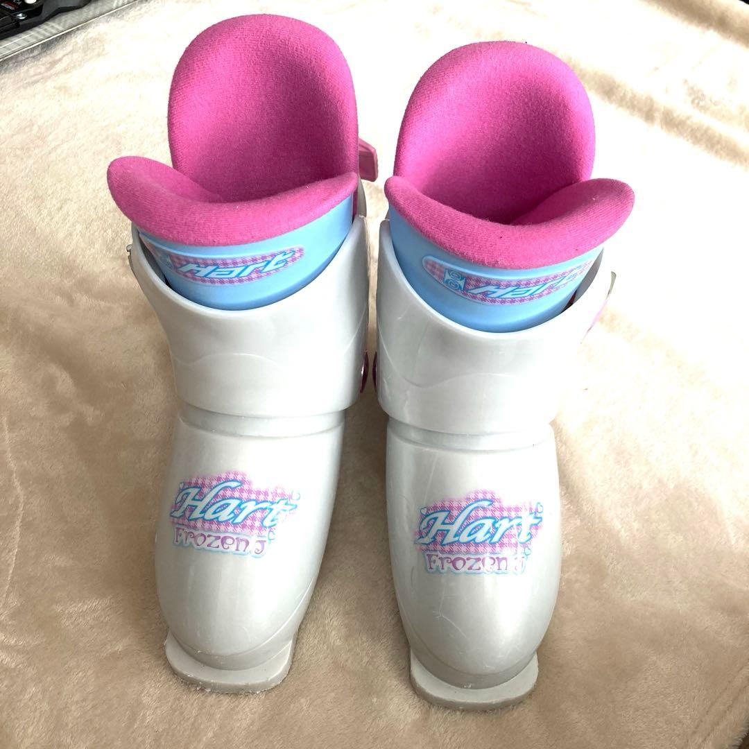 スキー3点セット4点セットスキー板110靴19cm 20cmジュニアガール女子