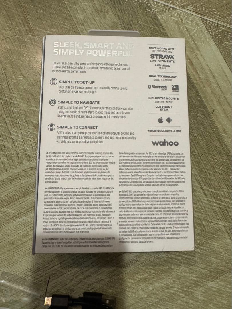 Wahoo ELEMNT BOLT サイクルコンピューター　WFCC3