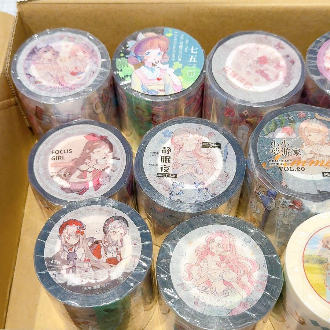 【かわいい系多め】人物マステ 13巻 新品 まとめ売り 海外マステ