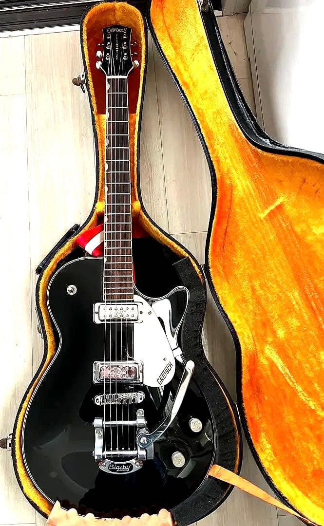 グレッチ　レスポールタイプ　ピグスビー付きエレキギター