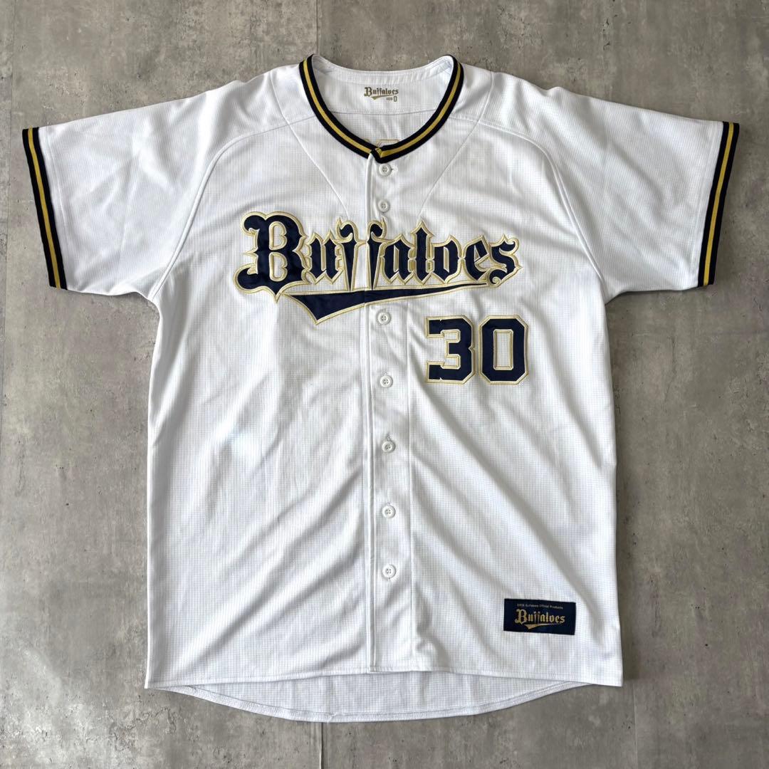 ORIX オリックス　バファローズ　廣岡　ユニフォーム　ホーム　Oサイズ