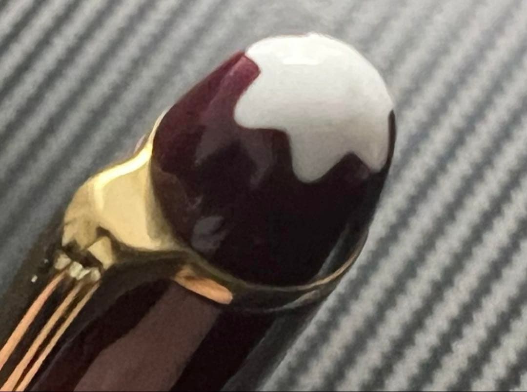 モンブラン マイスターシュテュック 144 万年筆 ボルドー 全金 EF 極細