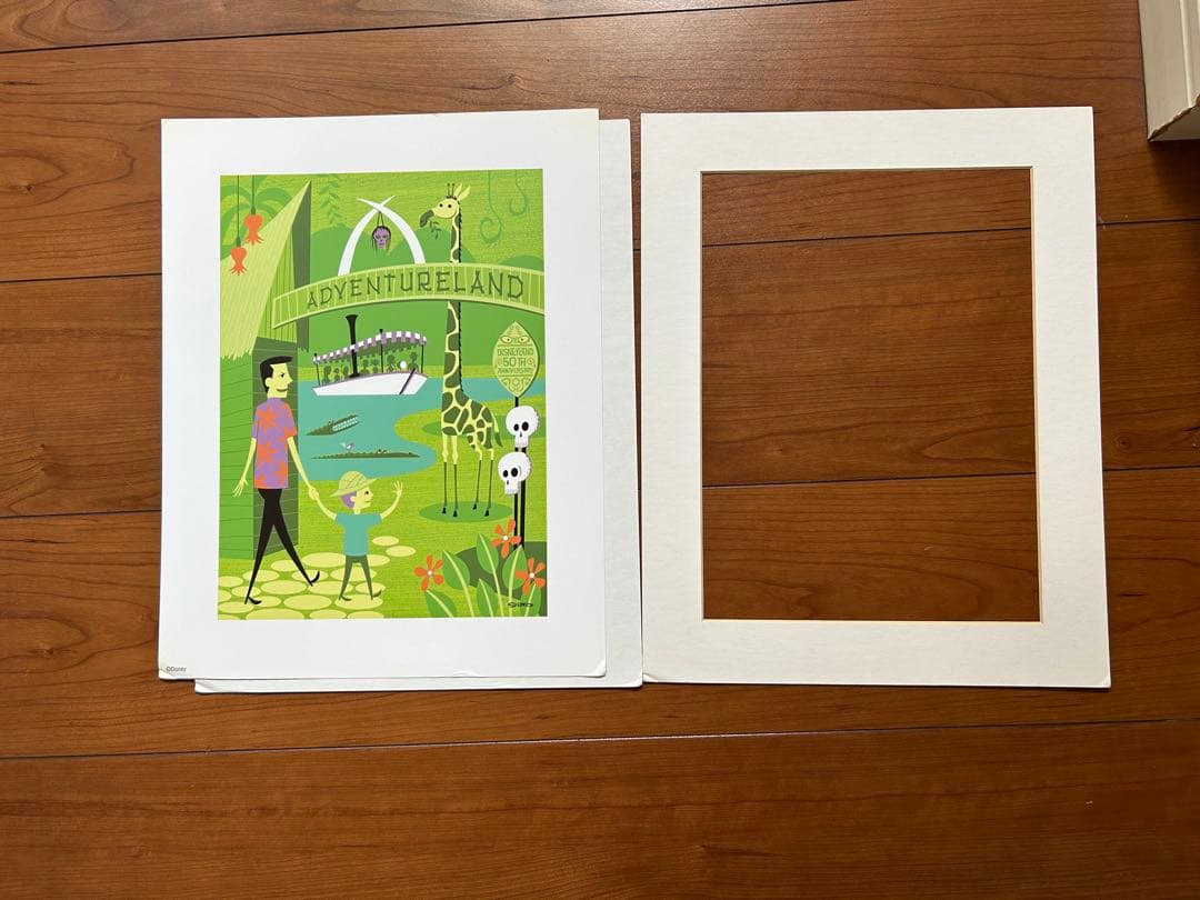 Shag disney 50周年 限定 アドベンチャーランド プリント ポスター