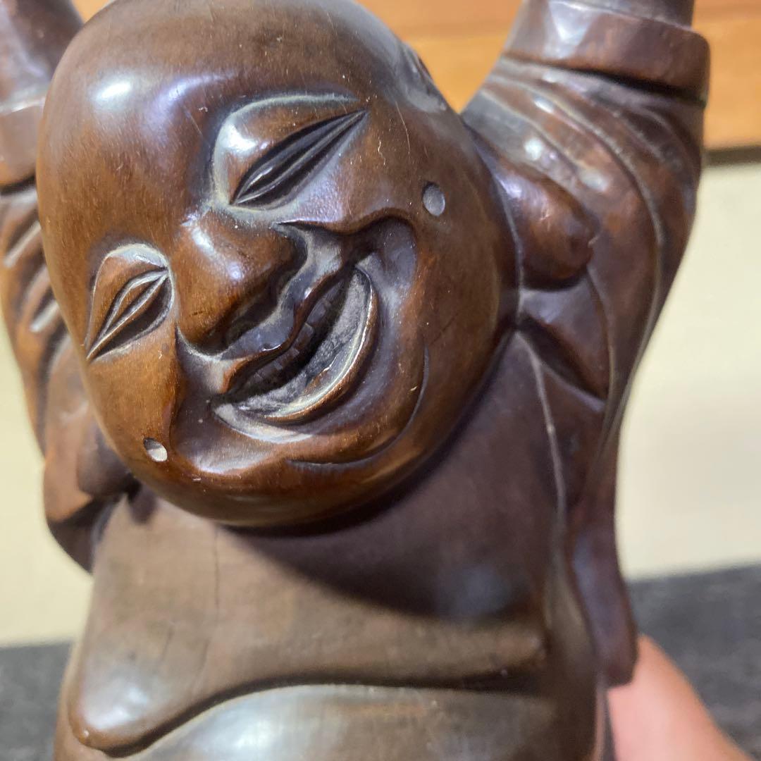 中国古玩　木彫布袋