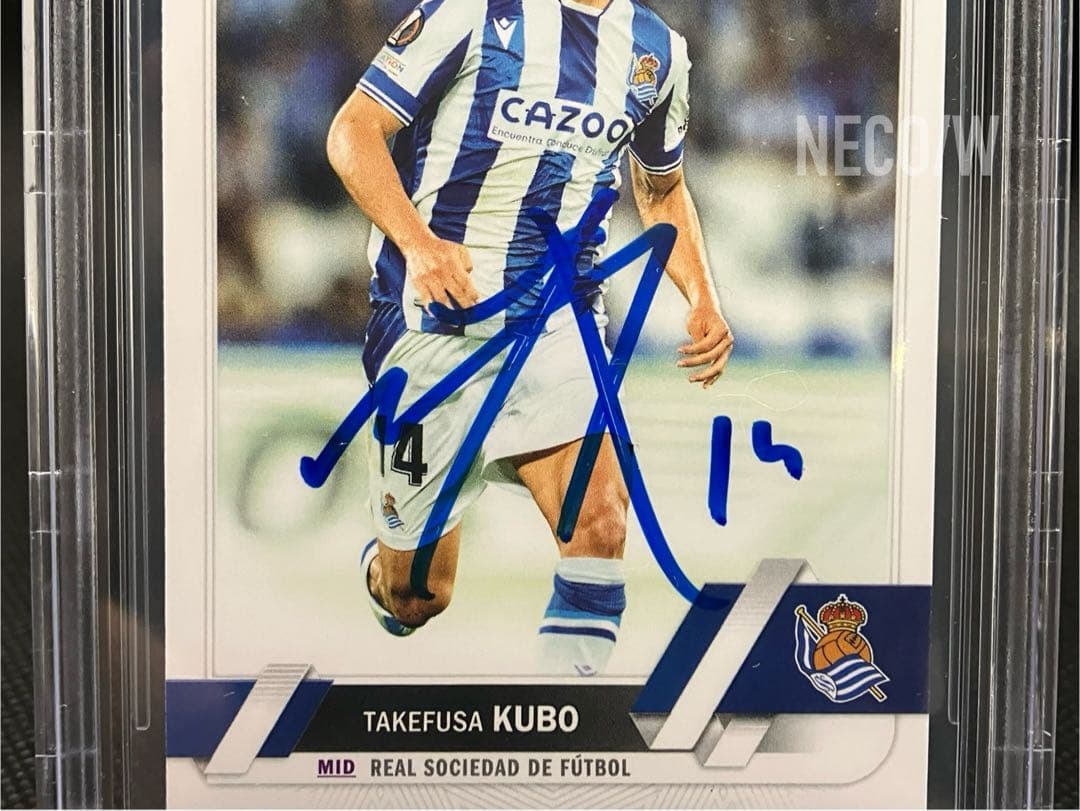 【希少サイン】久保建英 直筆サイン2022 Topps BAS鑑定済