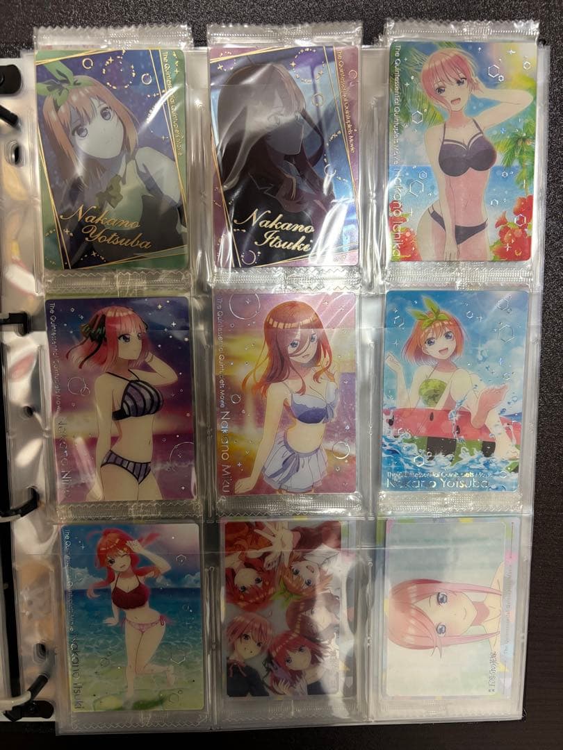 五等分の花嫁ウエハース　過去弾全てフルコンプリート品　未開封品