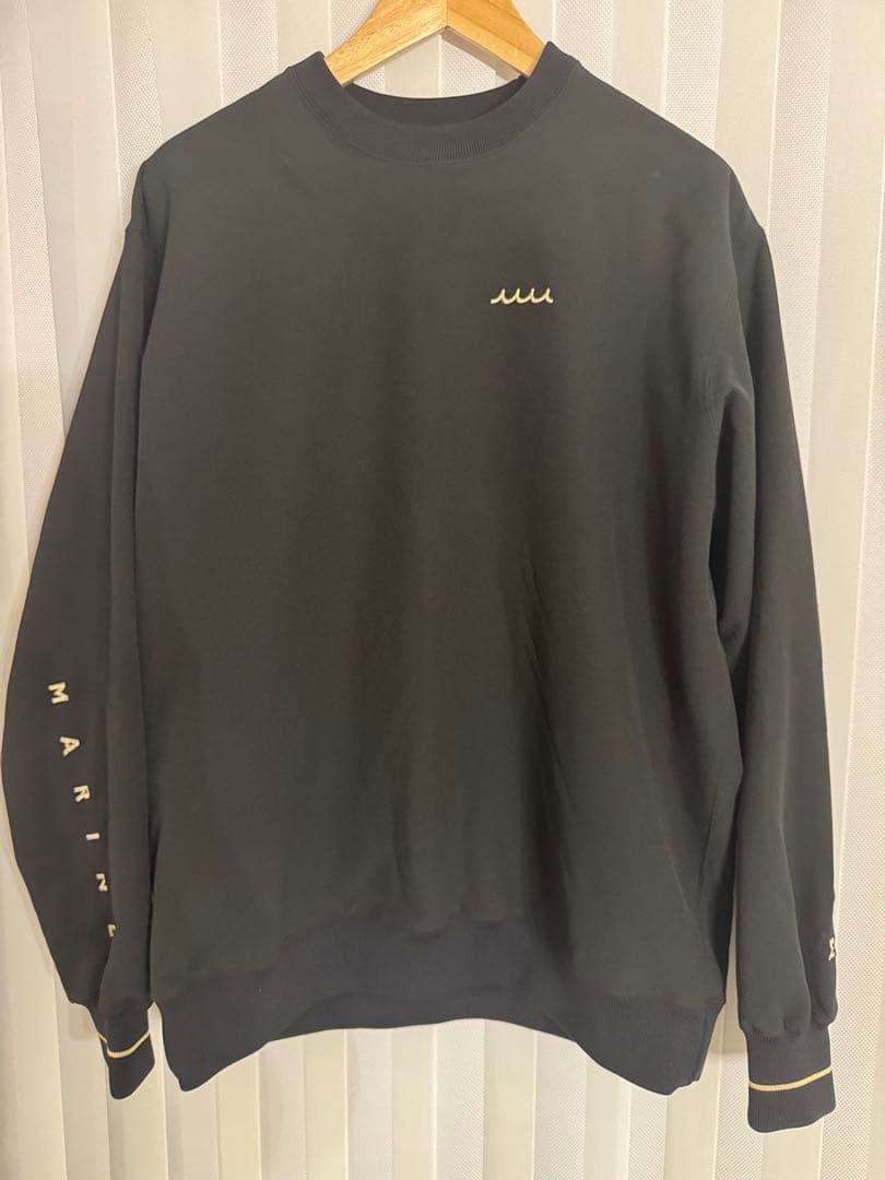 完売品 ムータマリンゴルフ 裏起毛クルーネックプルオーバー