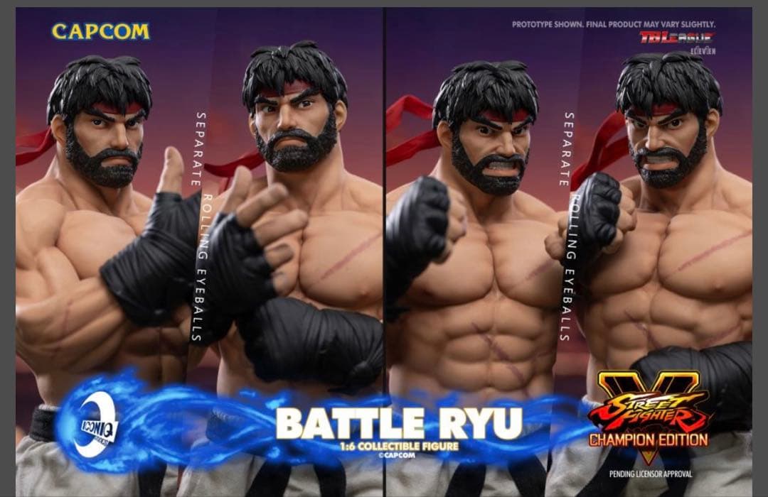 888体限定 ストリートファイター バトル リュウ 1/6 アクションフィギュア