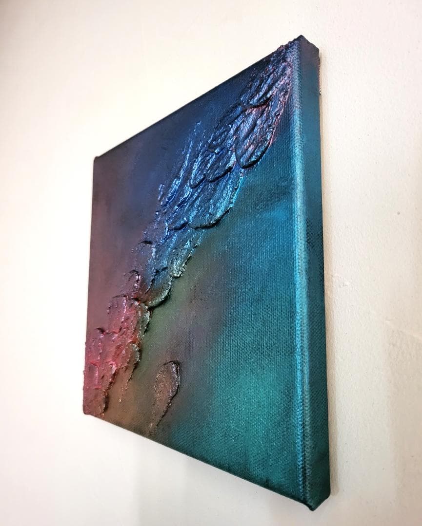 Earth/ テクスチャーアート 18×18㎝ S0 原画1点のみ モダンアート