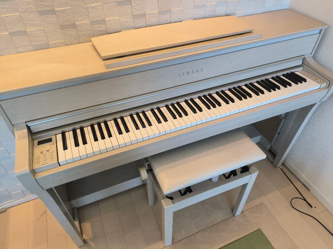 電子ピアノ CLP-675WA ホワイトアッシュ調 [88鍵盤]2017年製