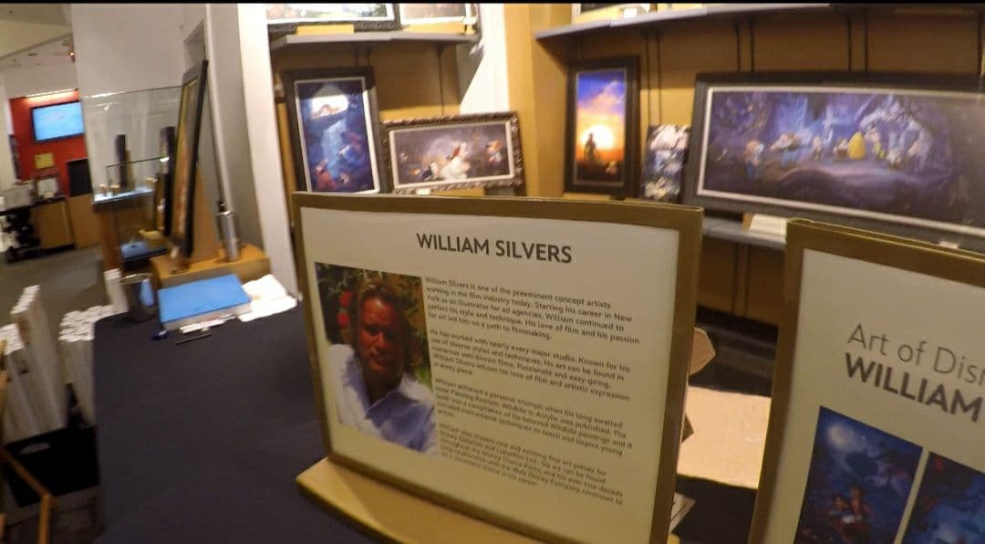 最終値下げディズニーハワイアンホリデー絵画ディズニー公認画家ウィリアムサイン入り