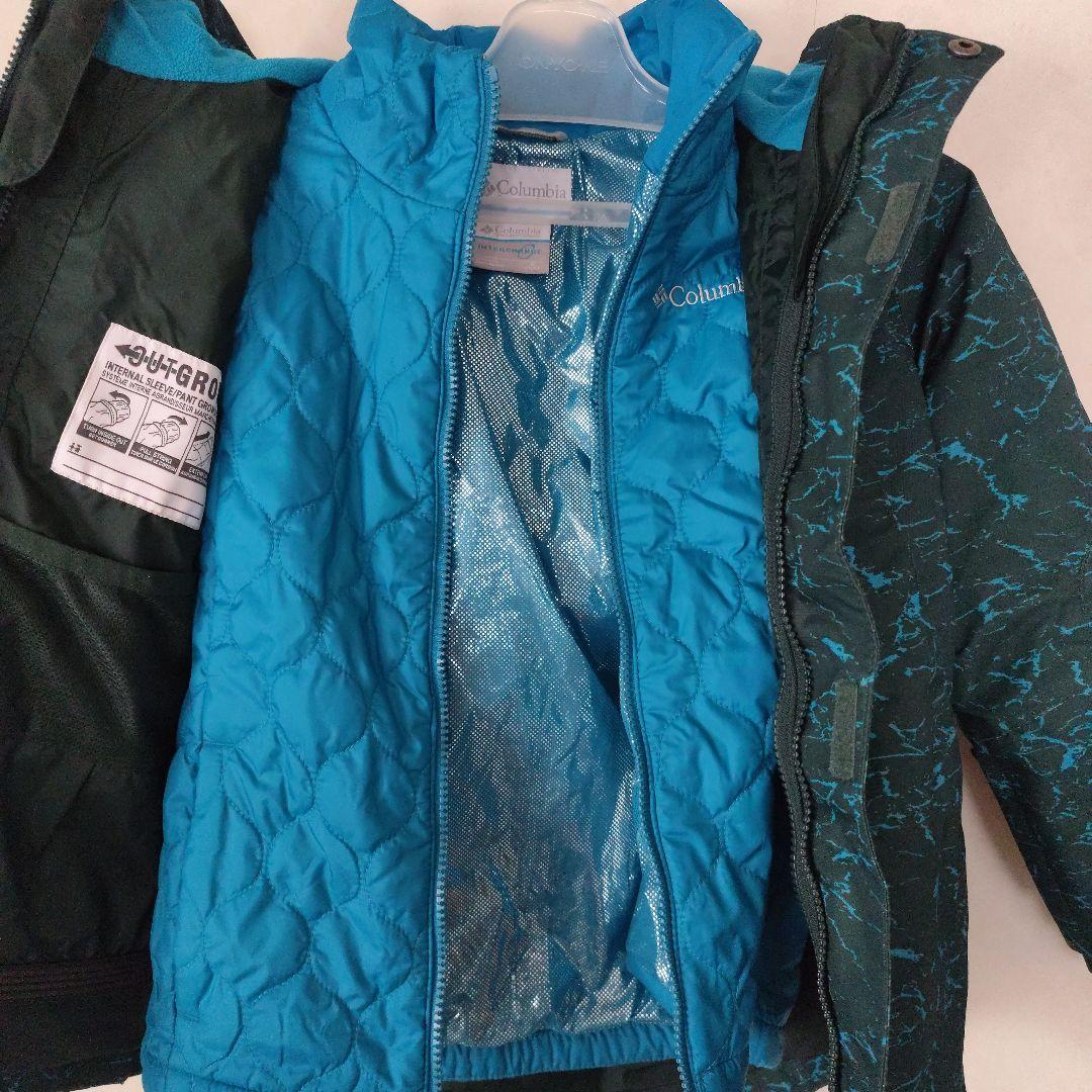 コロンビア　スキーウェア上下セット　ジュニアS 130くらい　美品