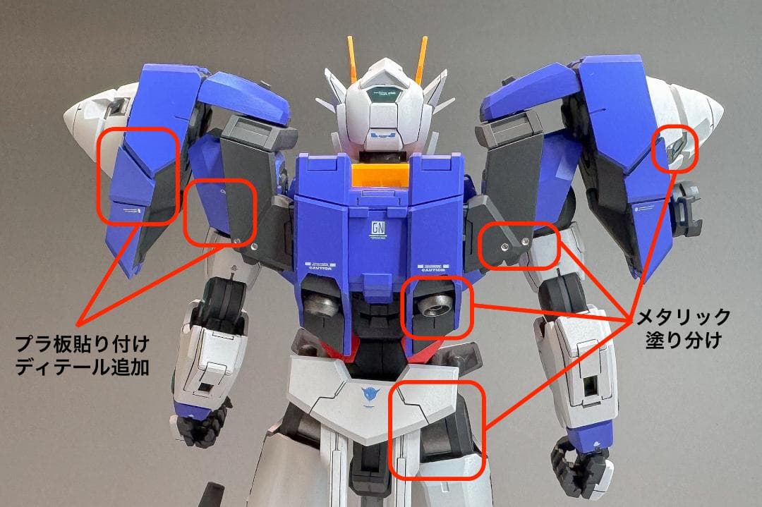 【全塗装改修・最終値下】 ダブルオーガンダム セブンソード/G MG 1/100