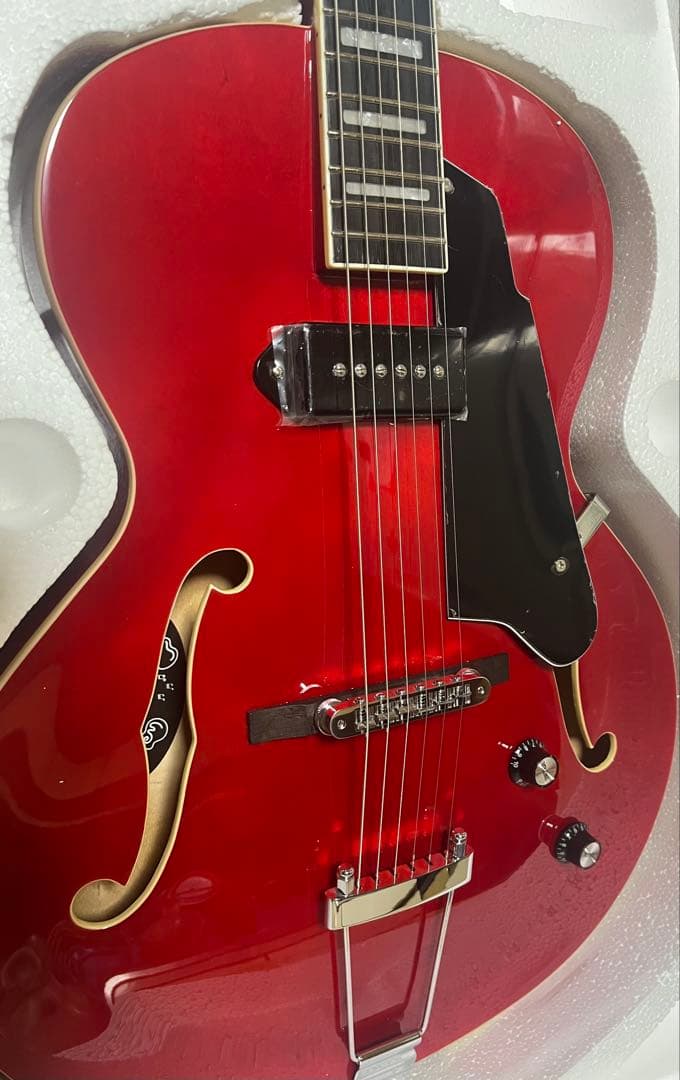 ギター GROTE Jazz Electric Guitar Semi(RED)