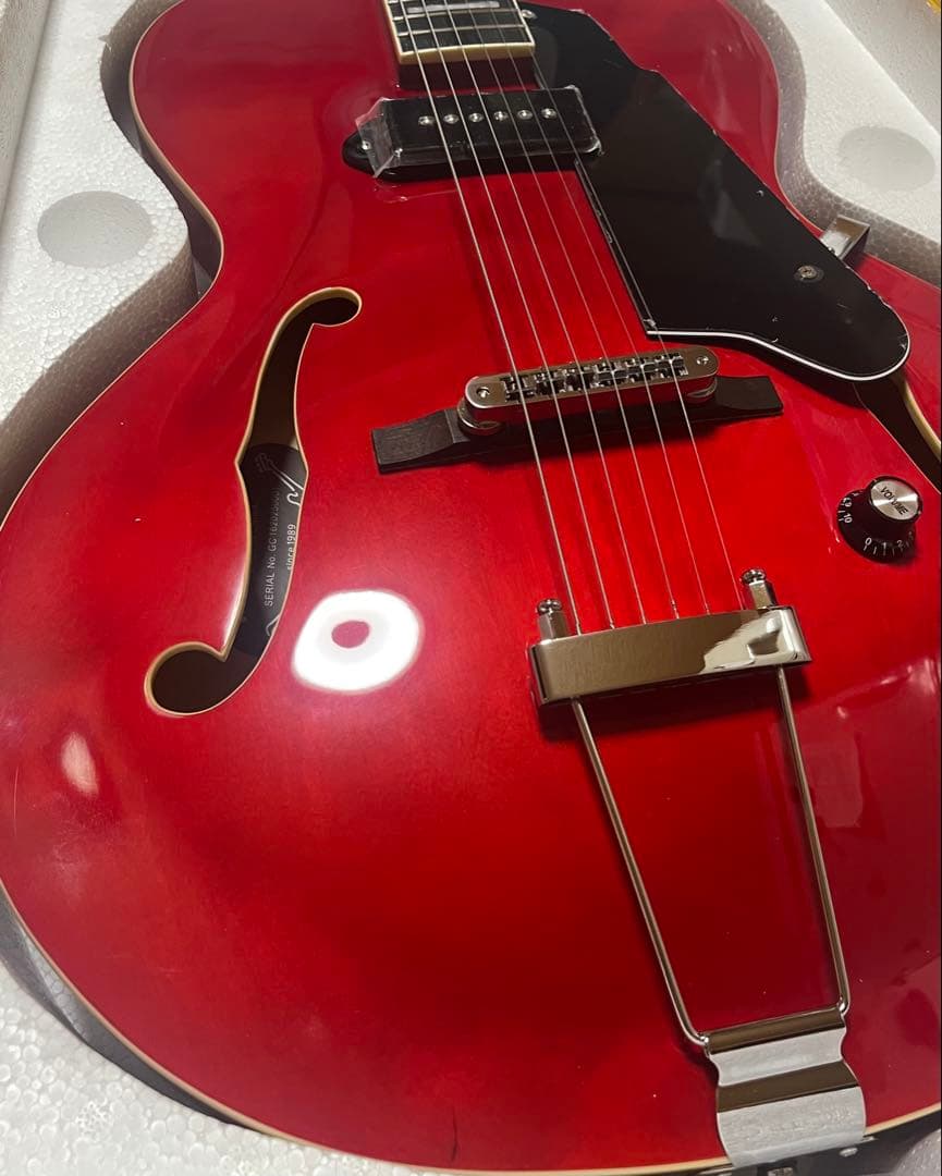 ギター GROTE Jazz Electric Guitar Semi(RED)