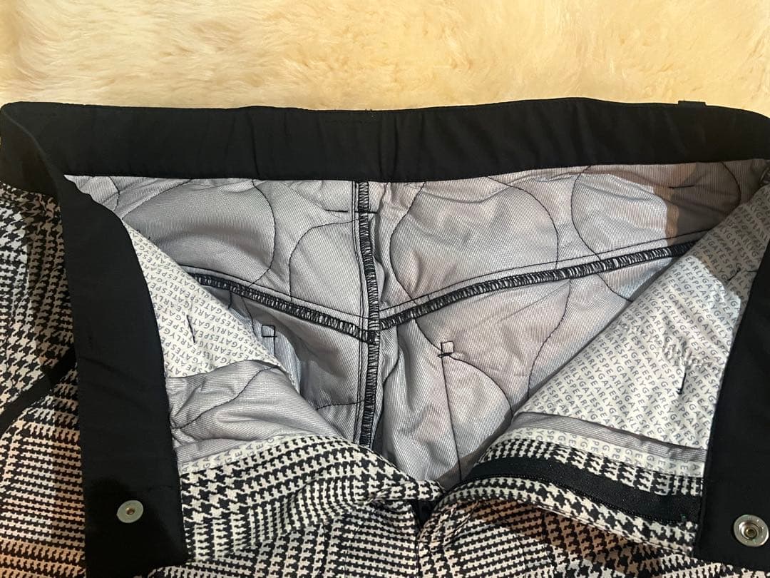 パーリーゲイツ　暖か中綿入りグレンチェックゴルフパンツ　サイズ4