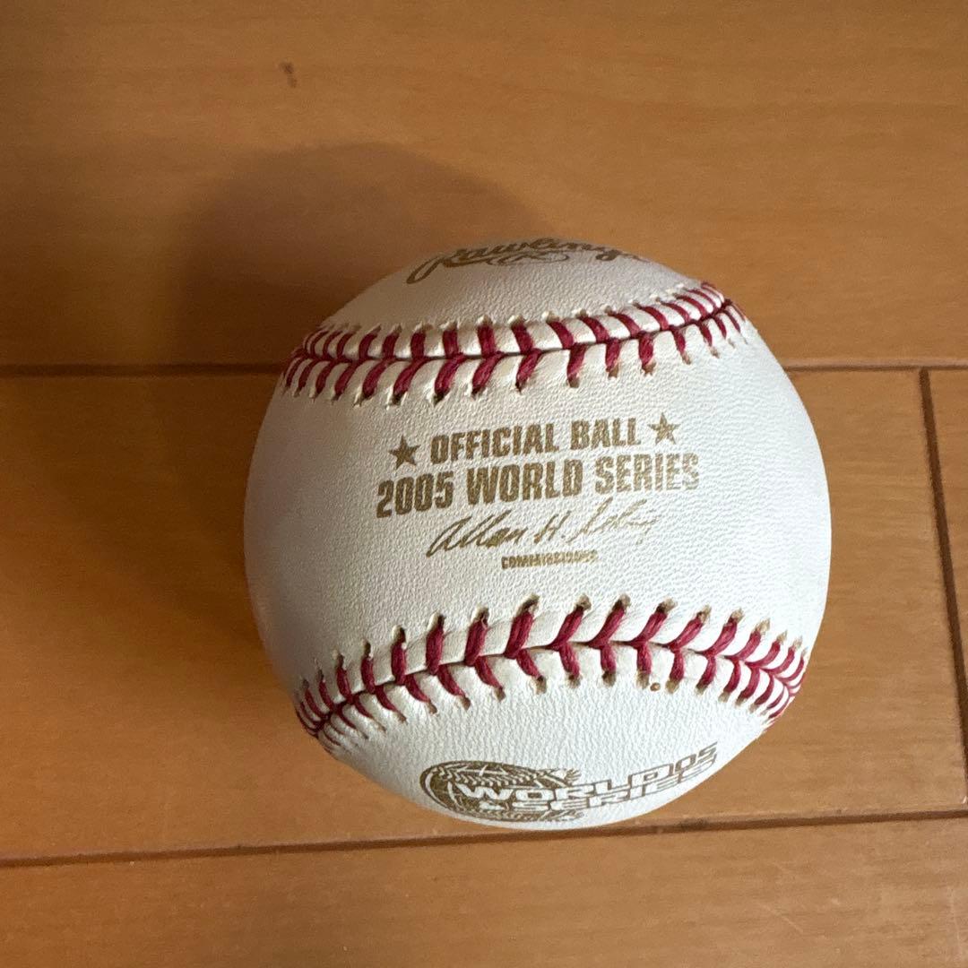MLBワールドシリーズ2005年記念球　シカゴホワイトソックス　箱付き　井口資仁