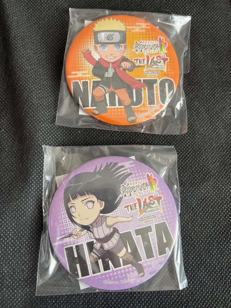 NARUTO ザラスト　キャラポップストア　缶バッジ　ナルト　ヒナタ