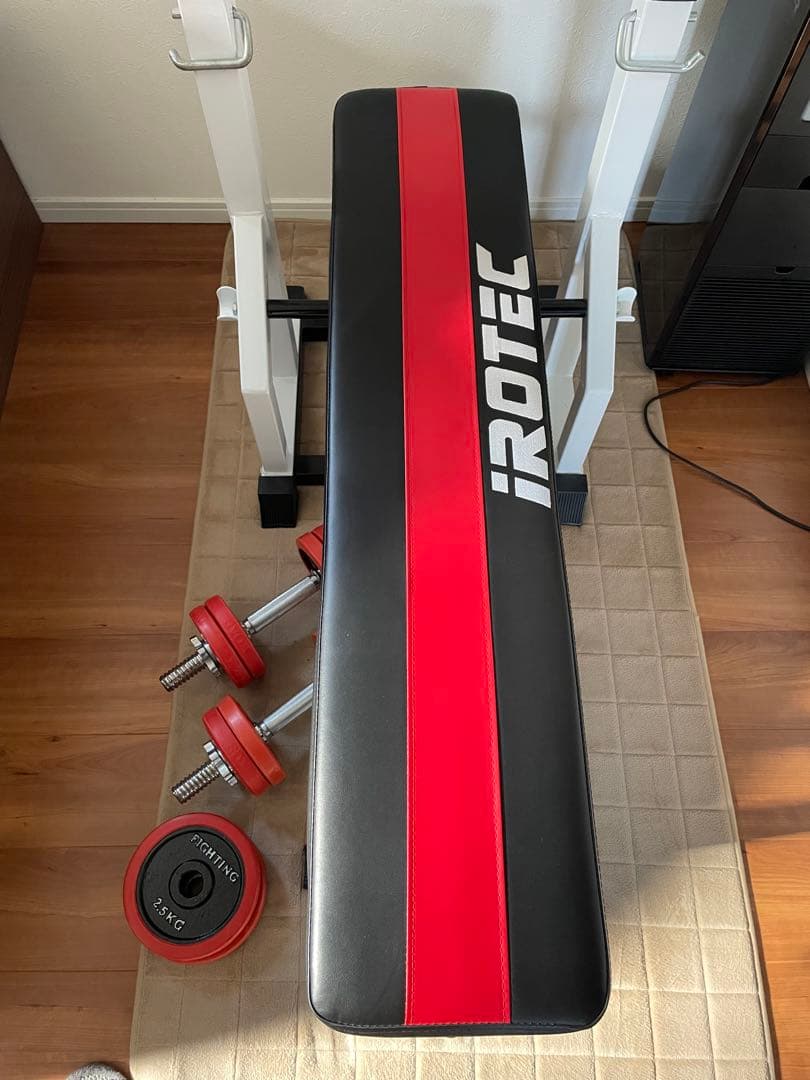 トレーニングベンチ　プレート　シャフト　セット