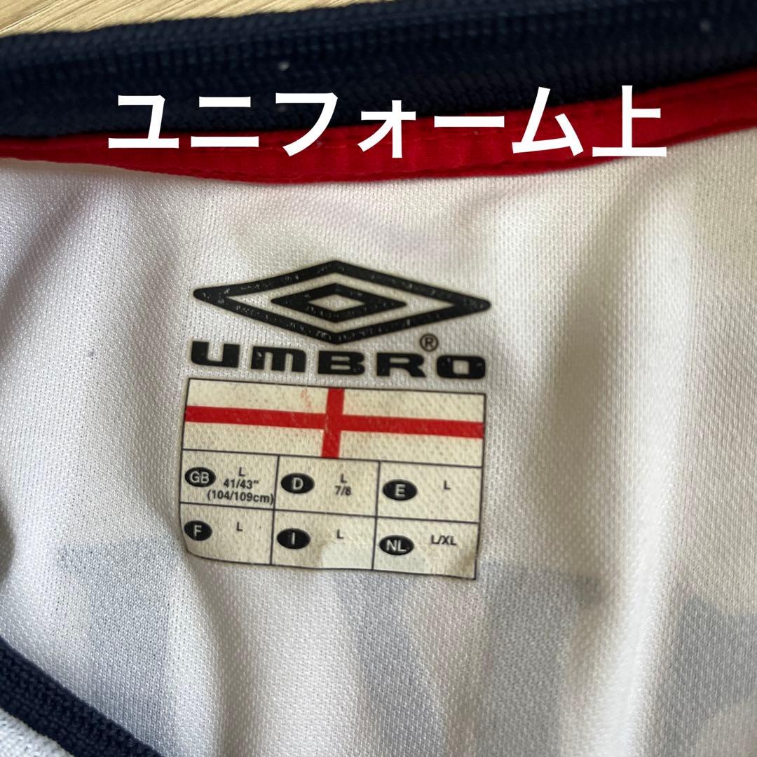 ⚫︎ イングランド代表　半袖ユニフォーム　上下セット　ベッカム　XL