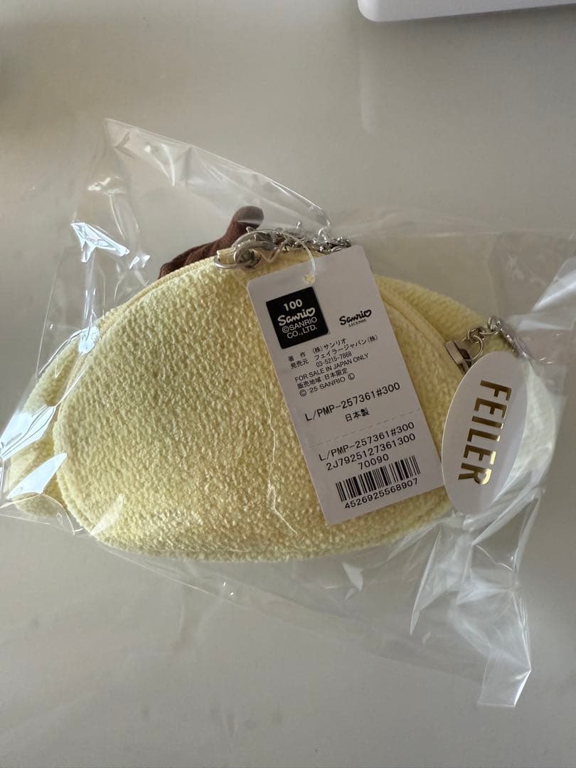 【新品未開封】ポムポムプリン 顔型ポーチ　ラブラリーバイフェイラー コラボ