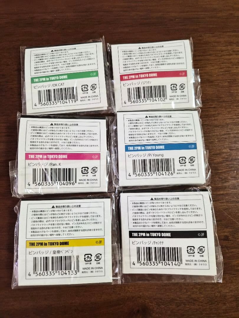 2PM THE 2PM in TOKYO DOME ピンバッジセット