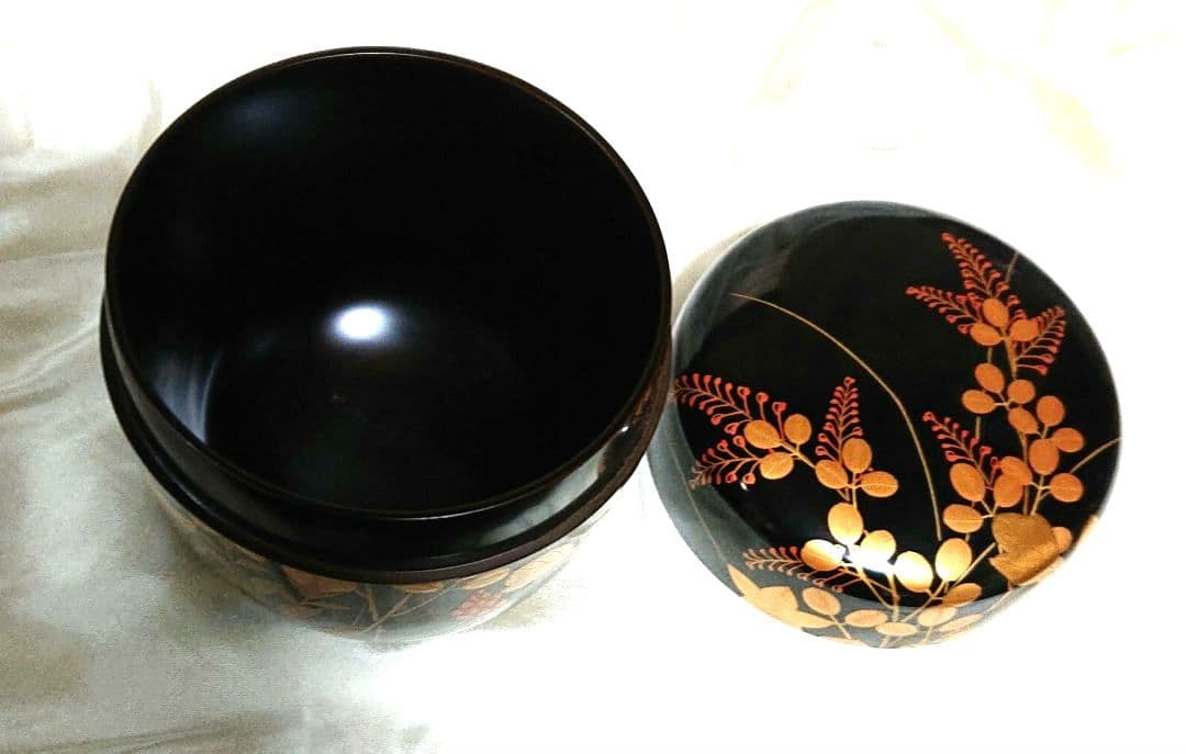 茶道具大棗萩金蒔絵