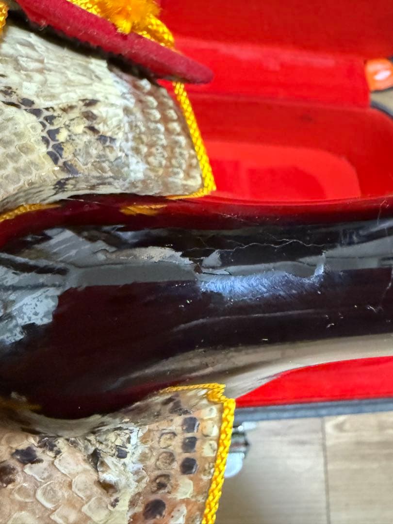 沖縄三線 弦楽器 和楽器 沖縄 ケース付き 三味線 民族楽器　現状品