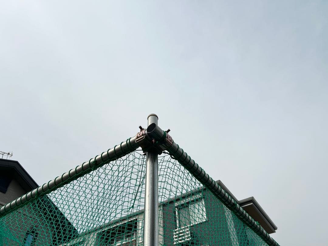 【自作バッティングケージ&硬式用バッティングネット】