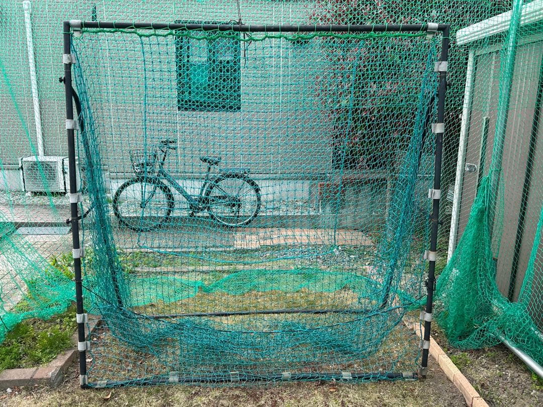 【自作バッティングケージ&硬式用バッティングネット】