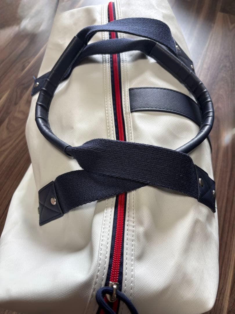 ECCO ゴルフボストンバッグ　ホワイト/ネイビー