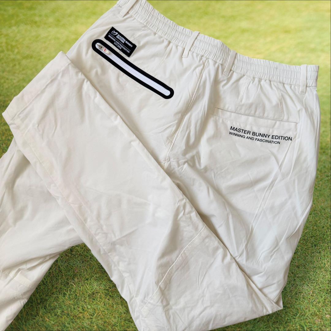 マスターバニー　パンツ　裏地付き　白　M〜L相当　ホワイト　ストレッチ素材　4