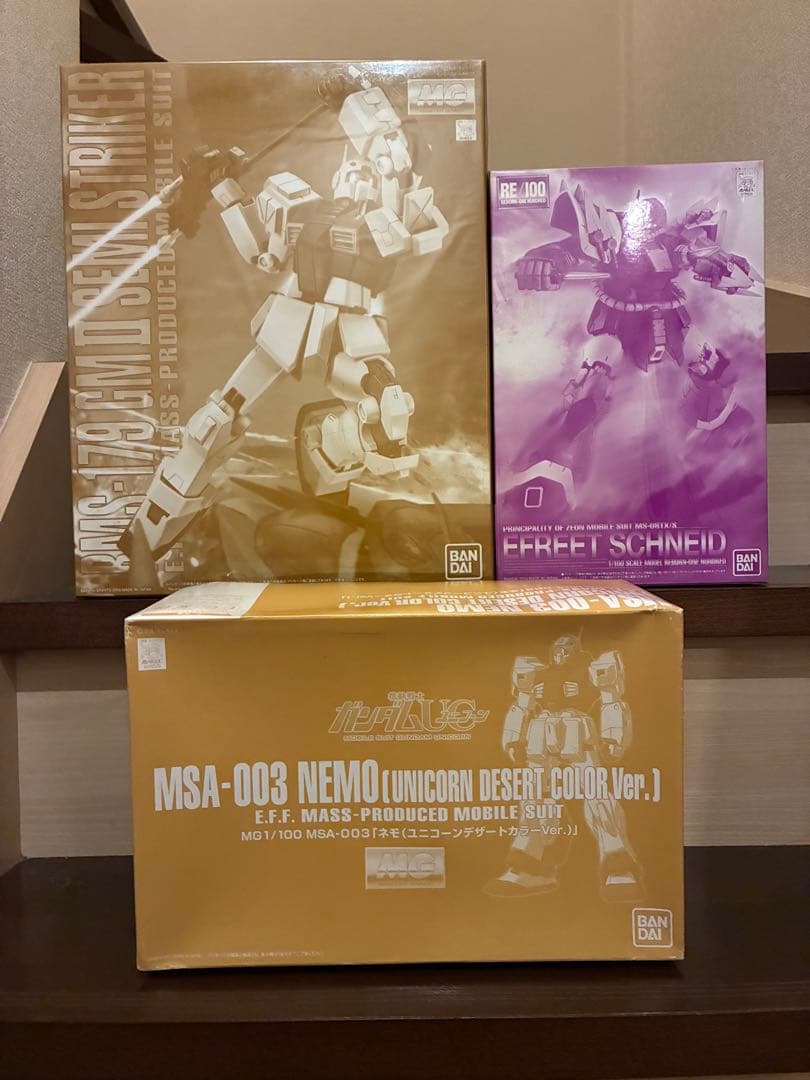 MG ネモ デザート & ジムストライカー & RE100イフリートシュナイド