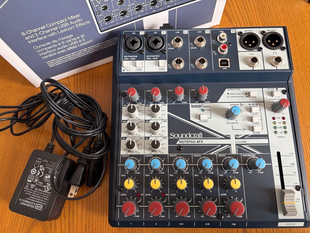 Soundcraft Notepad-8FX ミキサー　配信　録音　機材