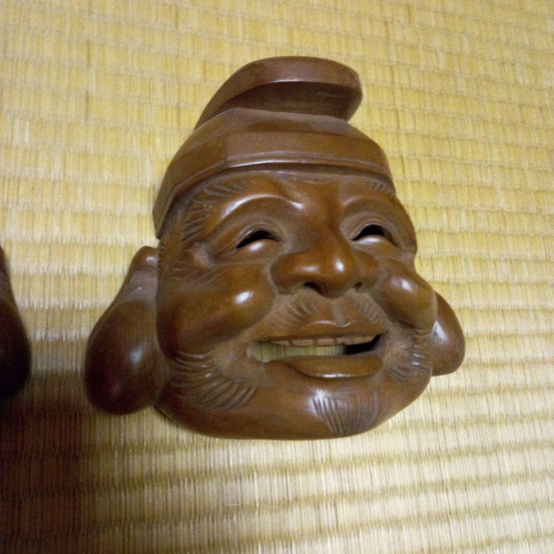 井波木彫り限定、中西作、大黒様と恵比寿様
