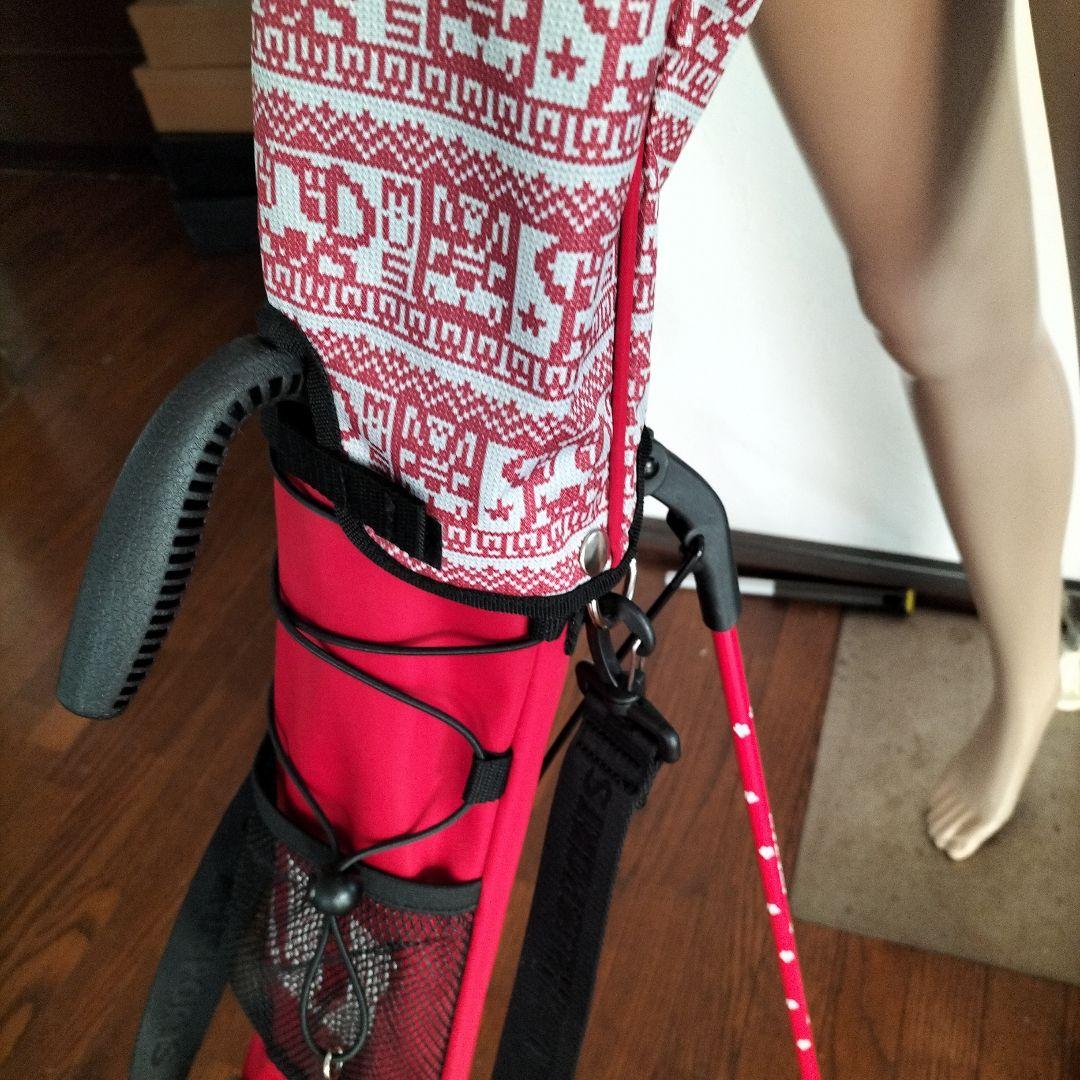 未使用ネームタグ頭カバー付きMUスポーツゴルフバッグ・キャディバッグ