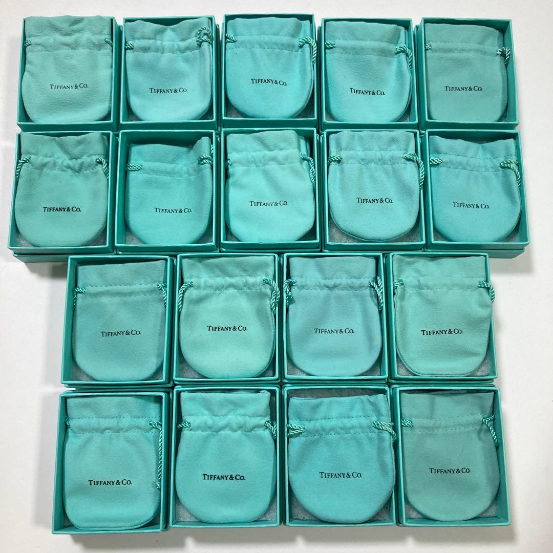 ティファニー　旧型　巾着袋　空箱　18個セット　保存袋　アクセサリー入れ　ポーチ