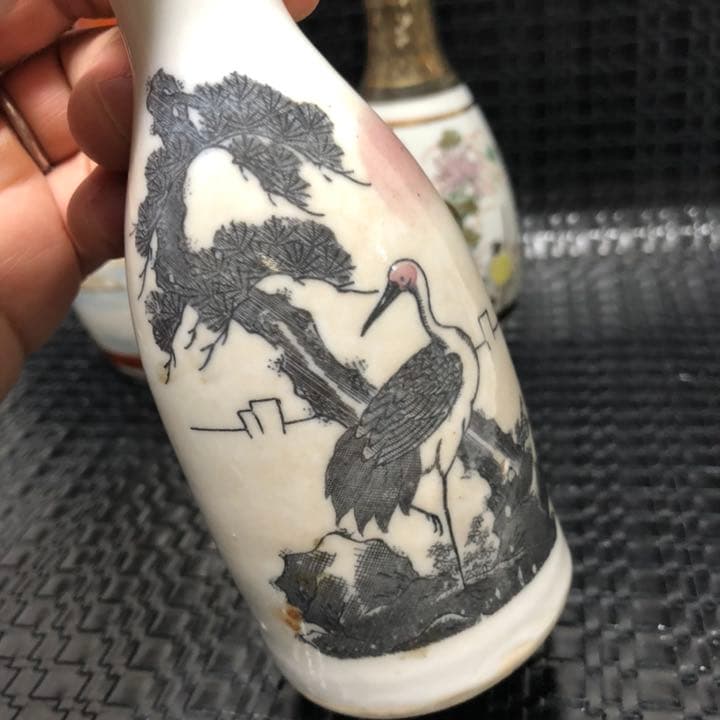 アンティークな古美術◼️美しい古九谷焼など、徳利3点、 花瓶