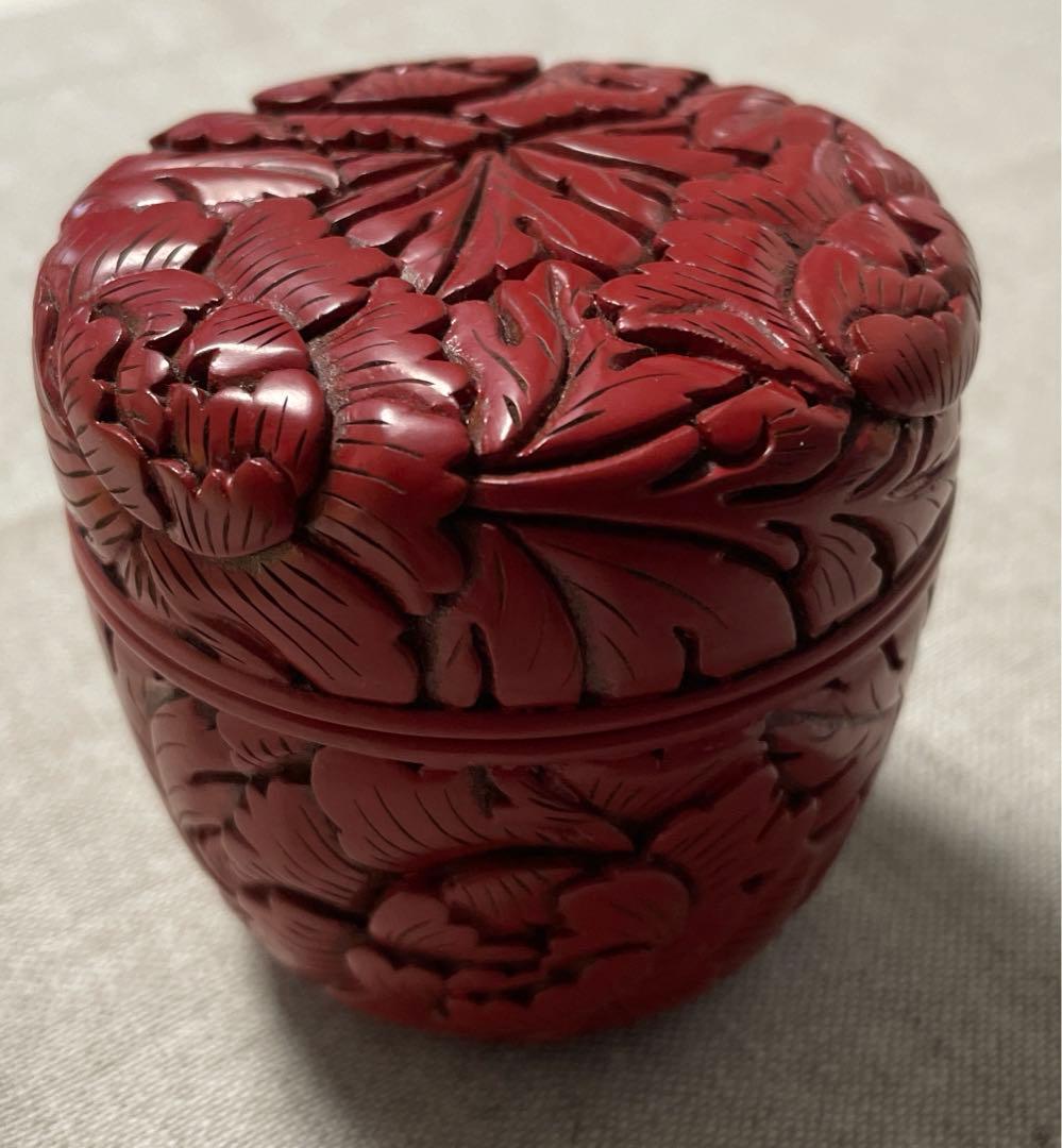 茶道具　なつめ　牡丹唐草　泉山　無形文化財